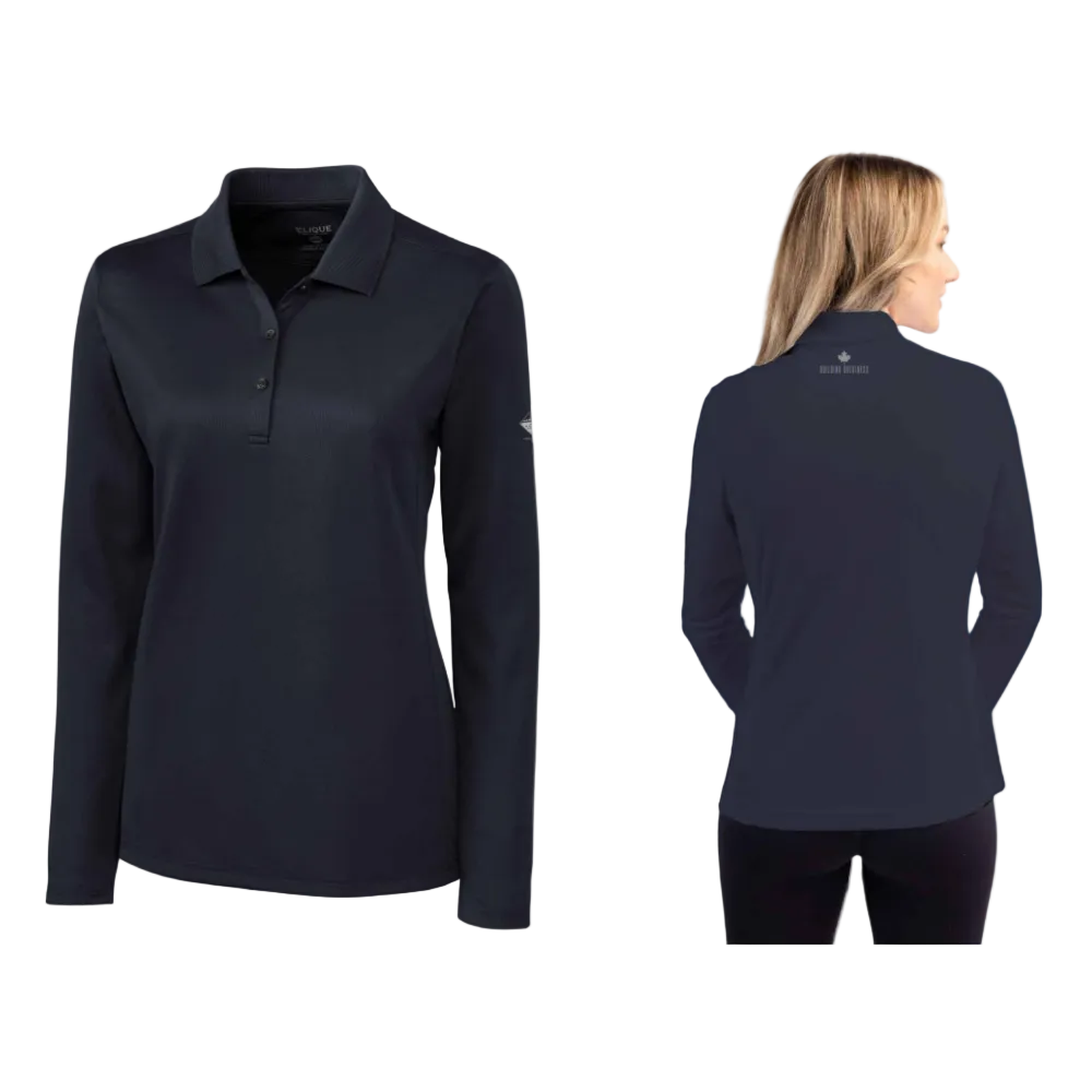 Clique Ice Pique Long Sleeve Polo - Women
